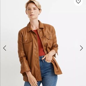 New Madewell vegan leather chore jacket